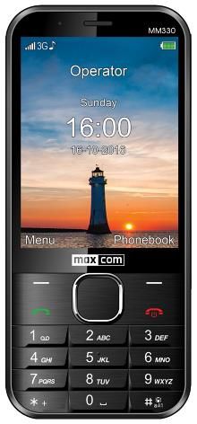 Telefon MaxCom Classic MM330, Display 3.2inch, 5MP, 3G, Single Sim (Negru)